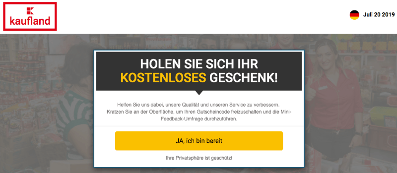 2019-07-20 Fake-Webseite Kaufland