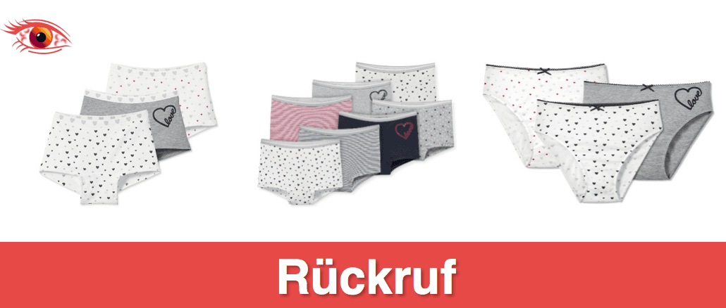 Tchibo Rückruf Pantys Slips