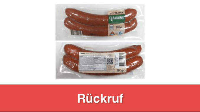 2019-08-01 Rückruf Hofmaier Wurst (Titelbild)