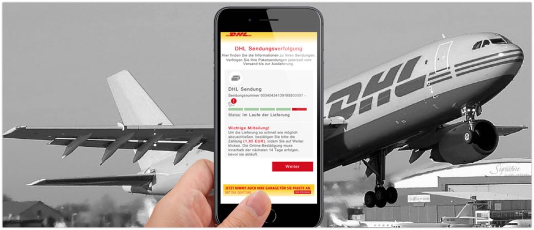 2019-08-19 DHL Spam-Mail Kostenfalle