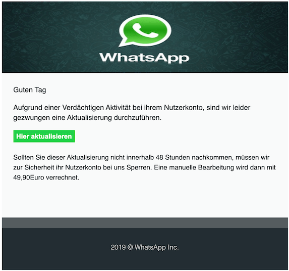 WhatsApp Phishing