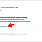 Amazon Monatsabrechnung PC