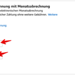 Amazon Monatsabrechnung PC