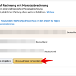 Amazon Monatsabrechnung PC