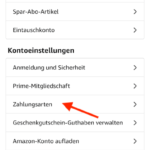 Amazon Monatsabrechnung aktivieren