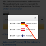 Amazon Monatsabrechnung aktivieren