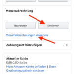 Amazon Monatsabrechnung aktivieren