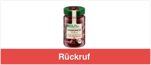 Rückruf Marmelade Rewe Sauerkirsche