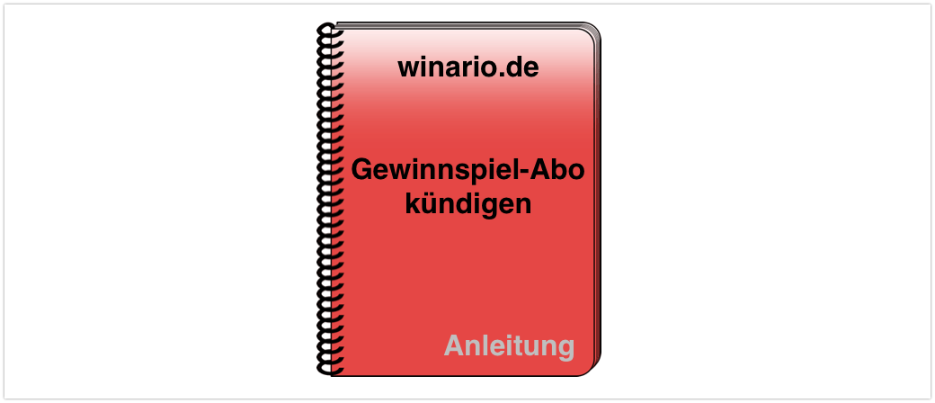 winario-de Anleitung Abo kündigen