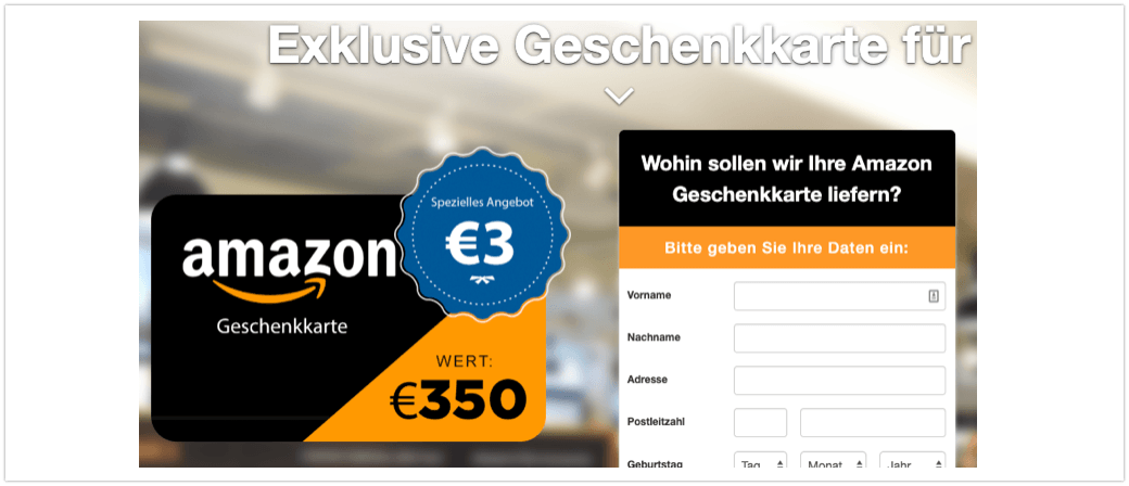2019-09-17 E-Mail Amazon Abofalle Fake-Mail Spam Geschenkkarte