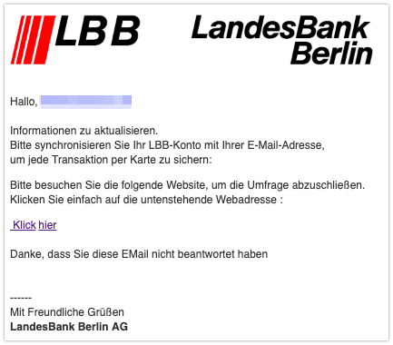 2019-09-17 Fake Mail Landesbank Berlin Spam