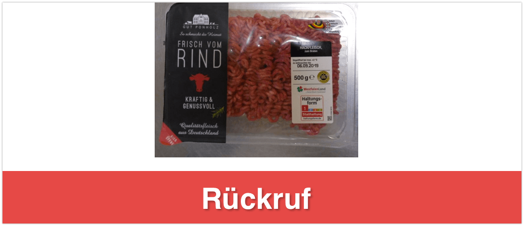 Gut Ponholz Hackfleisch Rückruf