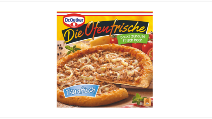 Rückruf Dr Oetker Tiefkühlpizza Die Ofenfrische Thunfisch