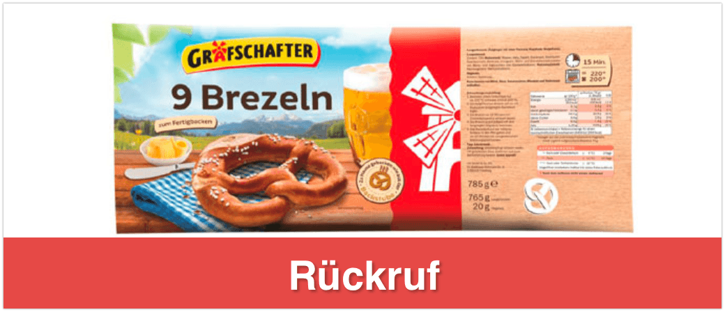 Rückruf Grafschafter Brezeln Lidl