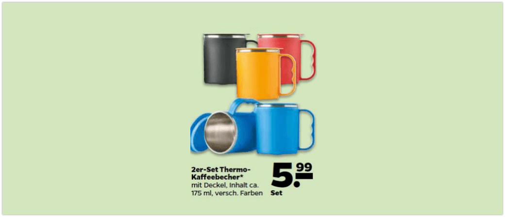 Rückruf Netto Thermobecher 2er Set