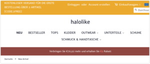 halolike Onlineshop