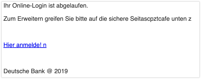 Deutsche Bank Phishing Aktuell Diesen Fake Mails Durfen Sie Nicht