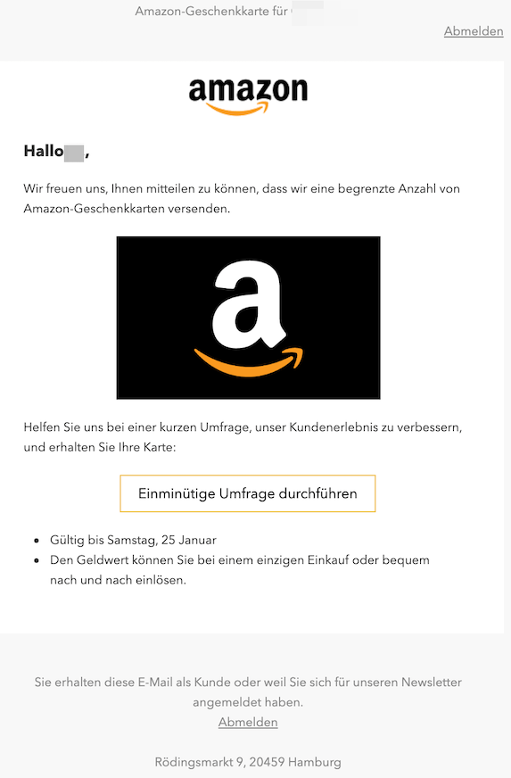 Gewinnspiel Amazon