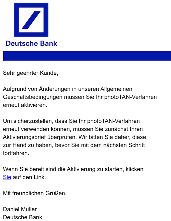 Phototan Deutsche Bank Privatkunden