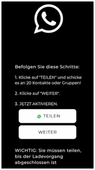 WhatsApp Dark-Modus teilen