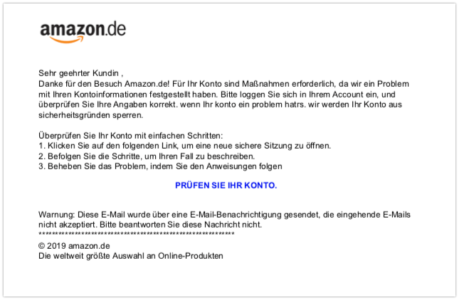 2019-12-11 Amazon Fake-Mail Spam PDF-Datei