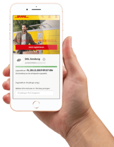 DHL Sendungsverfolgung Handy Smartphone
