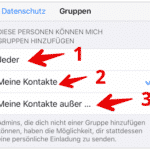 WhatsApp Gruppen Einladung blockieren