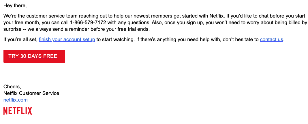 2020-02-24 Netflix E-Mail Netflix - 30 days free