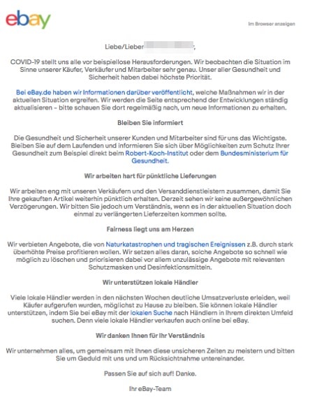 2020-03-21 ebay E-Mail zum Coronavirus Covid-19