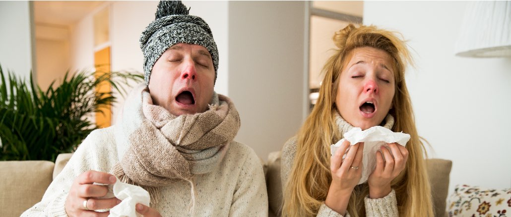 Grippe Erkältung Gesundheit Schnupfen Symbolbild