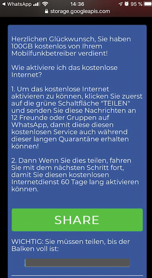 Kostenlos Datenvolumen wegen Corona2