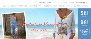 sophiecloth.com Onlineshop Erfahrungen Bewertungen