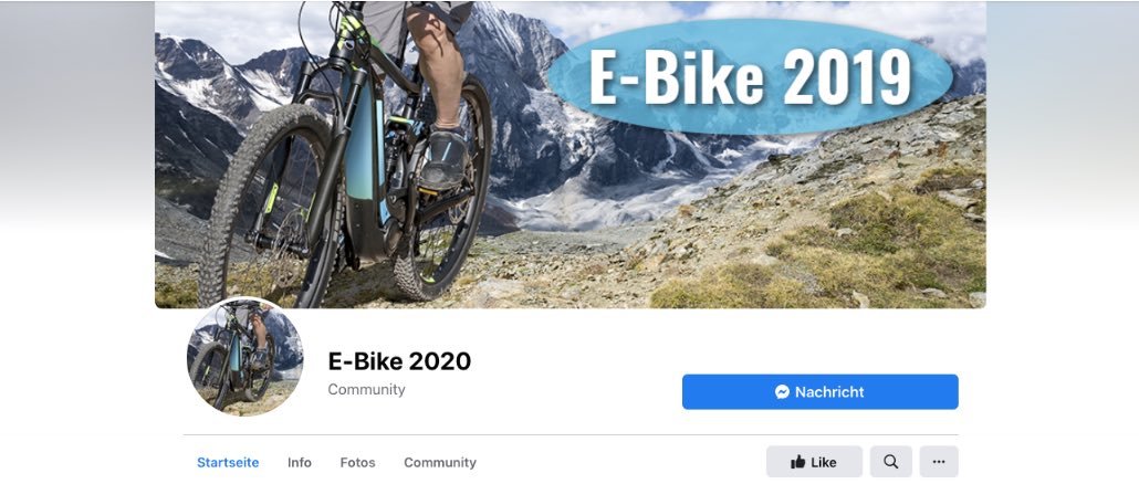 2020-04-20 Facebook Seite E-Bike 2019 E-Bike 2020