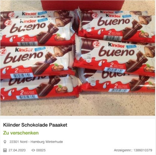 2020-04-27 eBay Kleinanzeigen Anzeige Betrug