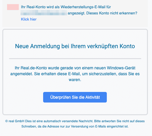 2020-05-13 Real Fake-Mail Sicherheitswarnung fur Ihr Real-Konto