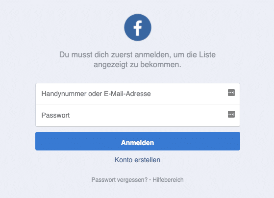 2020-05-19 Facebook Fake-Webseite Profil Besucher Login