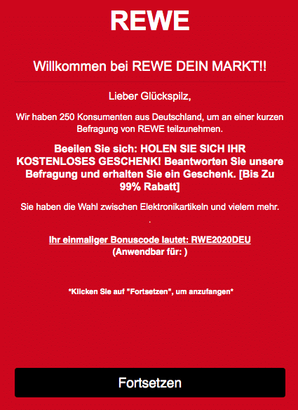 2020-06-21 REWE Spam Fake-Mail Gewinn