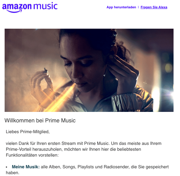 Amazon Music E-Mail