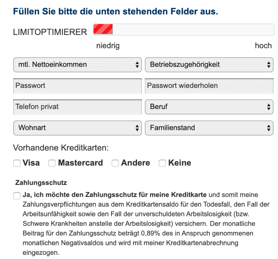 Limitoptimierer der Advanzia Bank