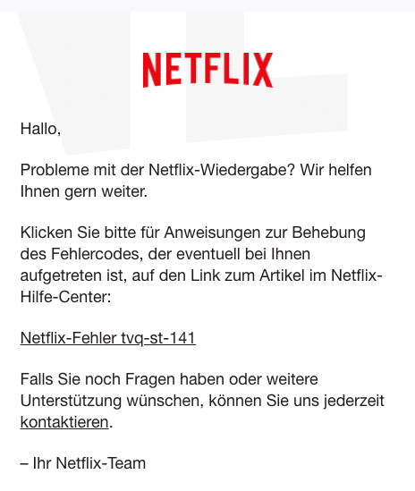 2020-06-08 Netflix E-Mail Netflix-Hilfe- Probleme mit der Netflix-Wiedergabe