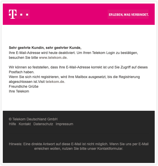 Telekom email login deutsche Contact