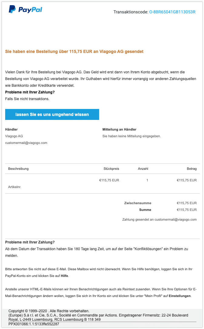 2020-07-08 Phishing PayPal