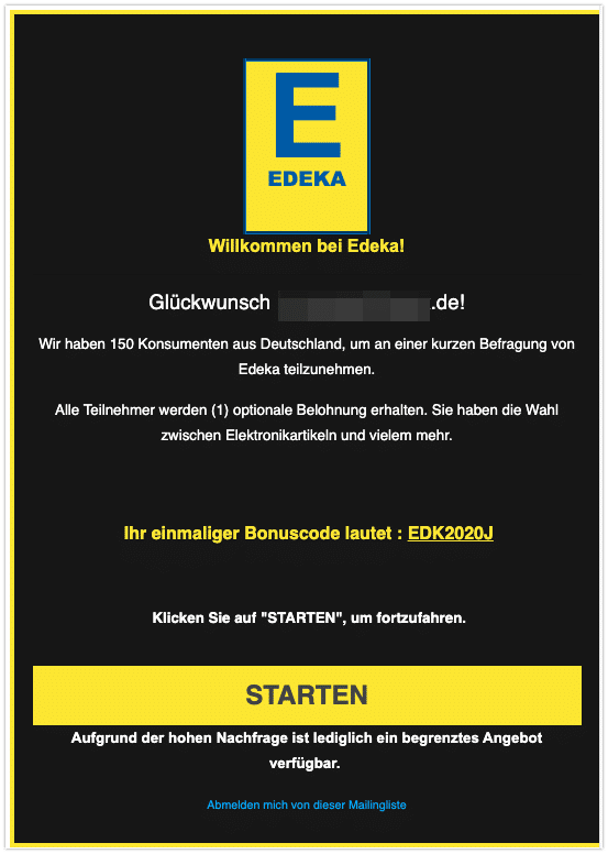 2020-07-22 Edeka Mail Gewinnspiel