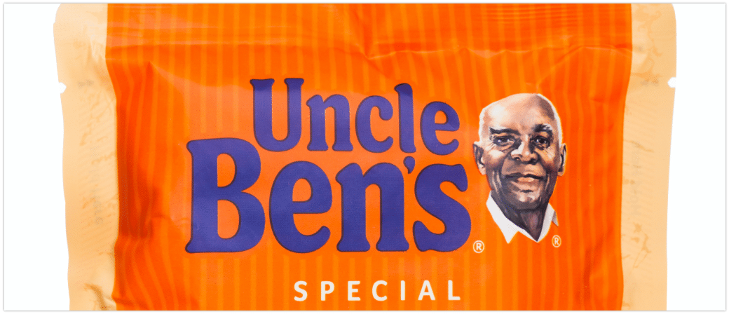 Uncle Bens Reis verpackung Logo Rassismus