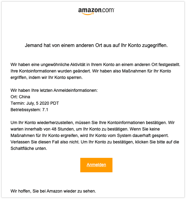 2020-07-10 Phishing Amazon