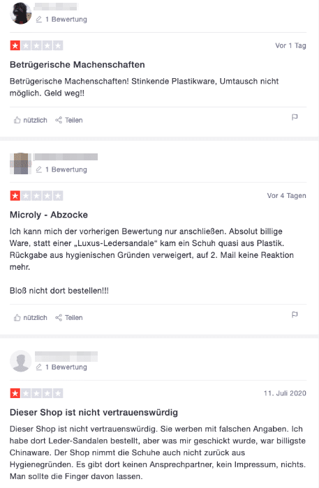 2020-07-20 Bewertungen zu Microly auf Trustpilot a, 20072020