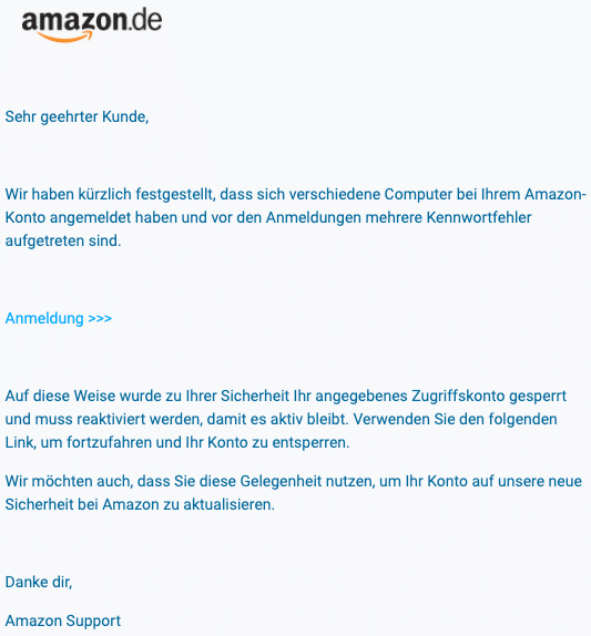 2020-07-31 Amazon Spam Fake-Mail