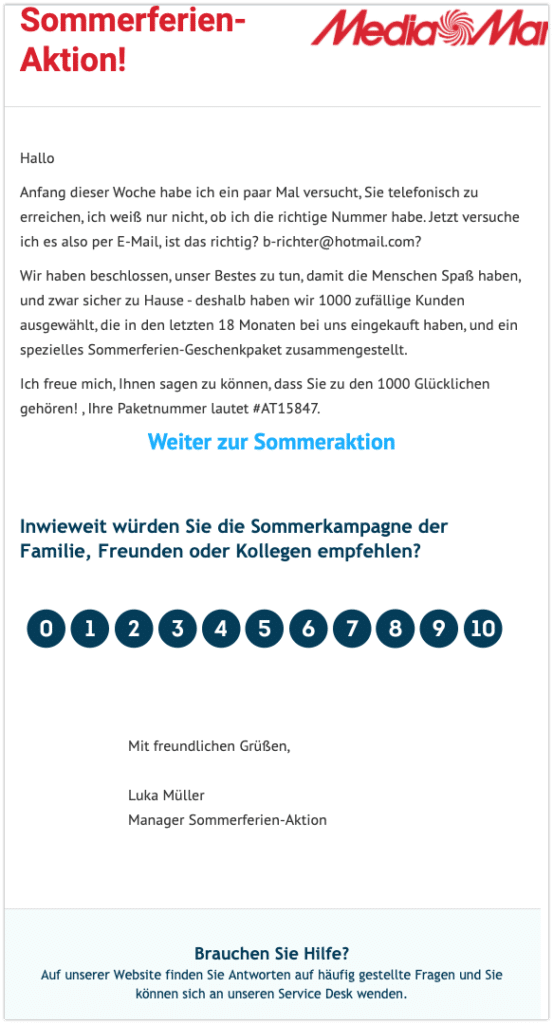Media Markt Fake: Diese E-Mails sind Spam oder Betrug (Überblick)