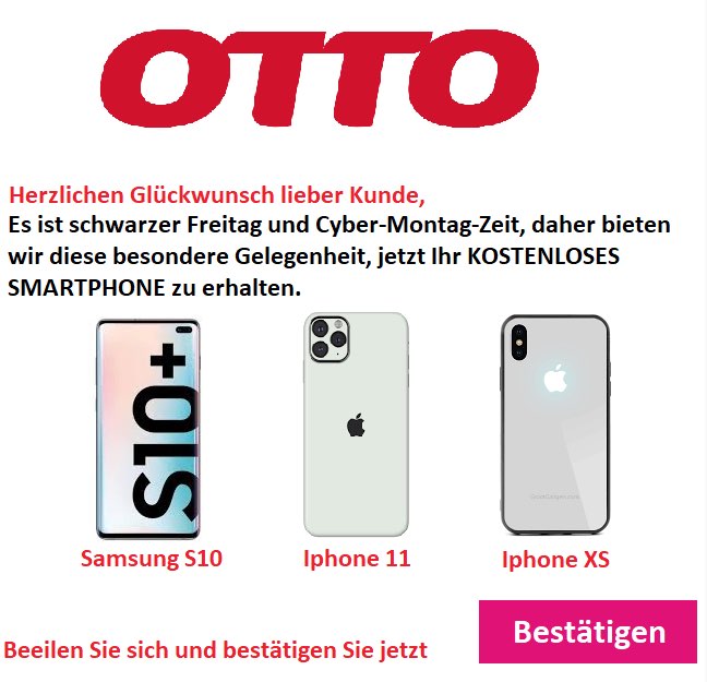 2020-09-18 Otto Fake-Mail Spam Bitte antworten Sie