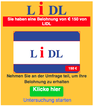 2020-08-11 Lidl Spam Fake-Mail wichtiger Hinweis